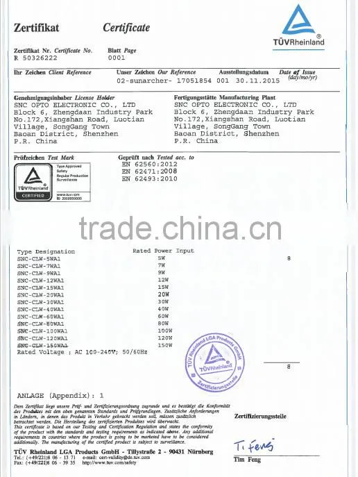 High CRI led corn light e40 internal driver 240v ce rohs approved 150w