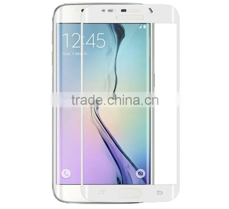 2016 new product,3D Curved full cover Tempered Glass Screen Protector for Samsung Galaxy S6 Edge
