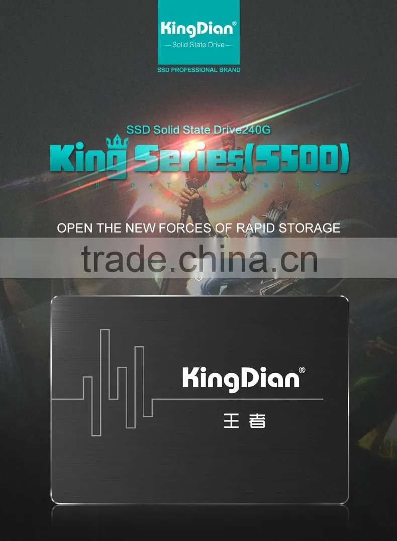 KingDian SSD 240GB In Hard Drives 2.5 inch SATA3 Stock For Desktop and Laptop Internal Hard Disk Sever