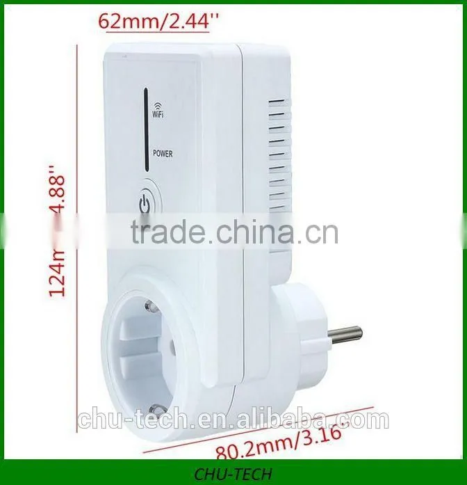 WiFi Cell Phone Wireless Remote Control Switch Smart Power Socket EU Plug