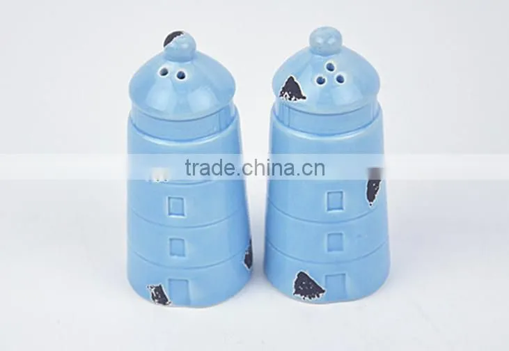 retro tower salt and pepper shaker decorative
