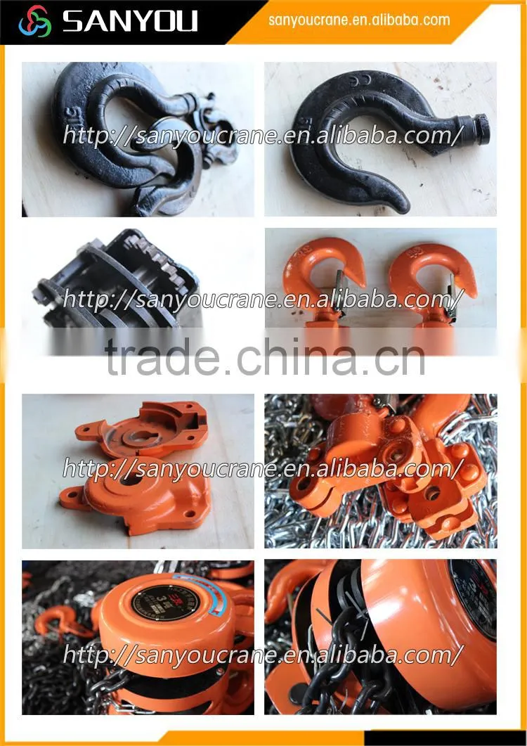 Manual chain hoist 1T/3M6M HSZ manual hoist