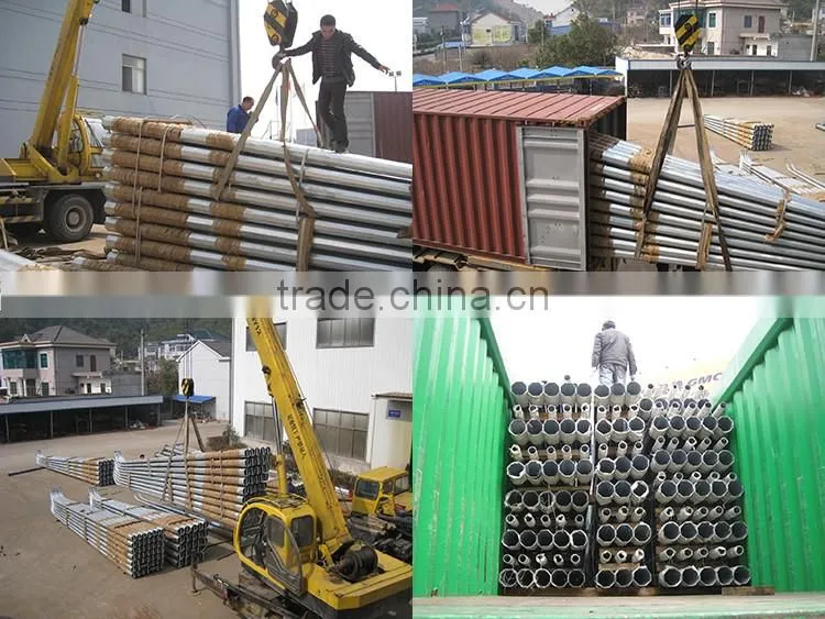 12m street light pole steel flag pole lighting pole