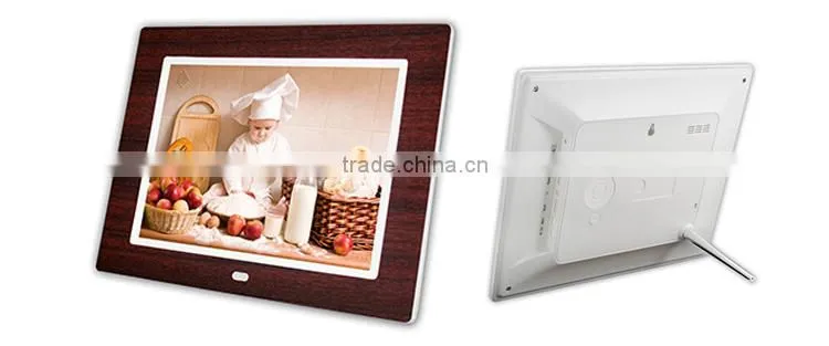 photo frame with 8 inch wooden frame with muti function