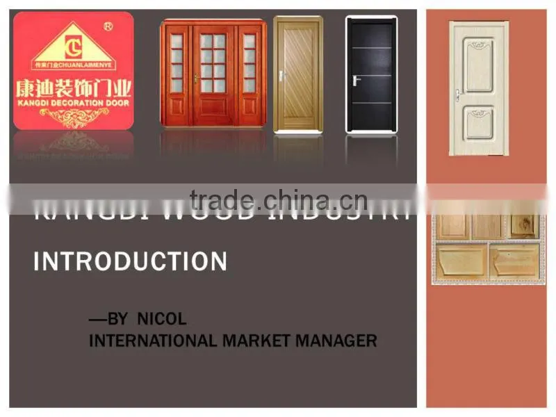 Luxury design indoor swing door wood door prices
