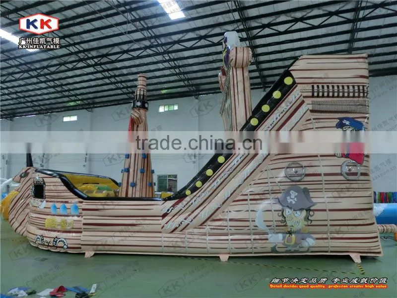 pirate style bouncing inflatable slides for outdoor party jumper hire