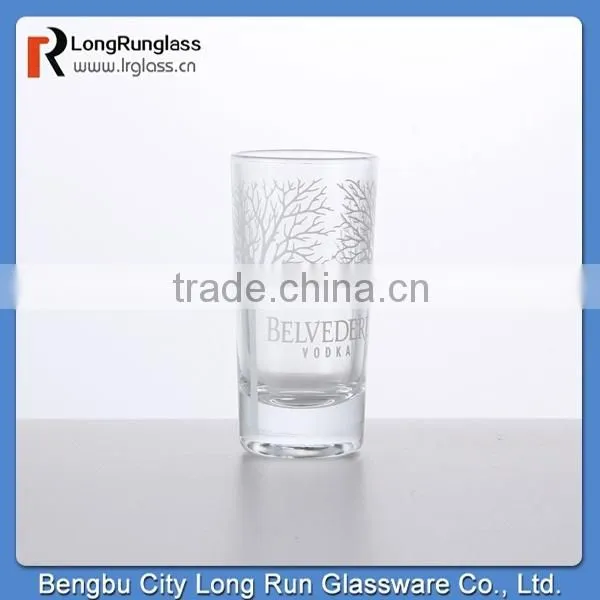 LongRun barware summer tree print white wine glasses set of six with sturdy base