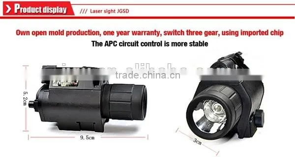 Tactical green and red Laser Sight with LED for Picatinny Rail