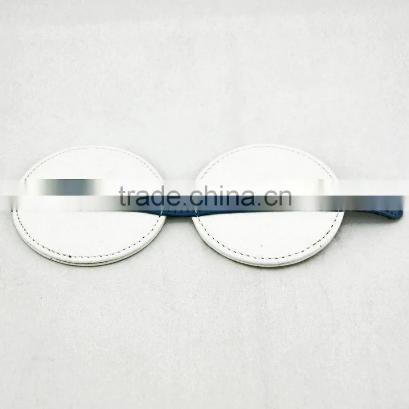Fine Workmanship Round Folding Factory Price PU Pocket Mirror