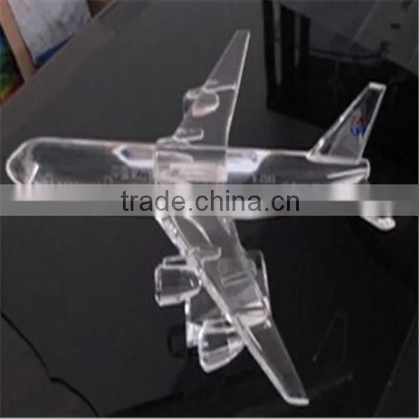 2016 Nice and noble 3d crystal passenger plane model