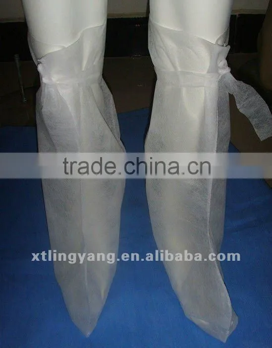 Disposable white PP boot cover