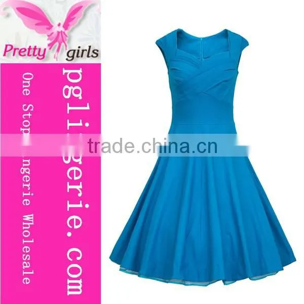 Fashion Sequins Short Sleeve Formal Work Dress