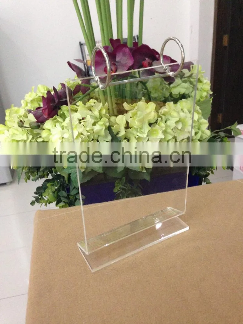2016 wholesale custom clear acrylic calendar stand