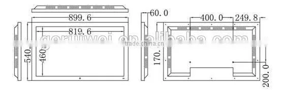 OEM ODM Branded 15/17/19/22/24/32/37 inch 1920*1080 Square Monitor for Computer
