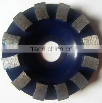 diamond turbo cup pad for grinding hard stones