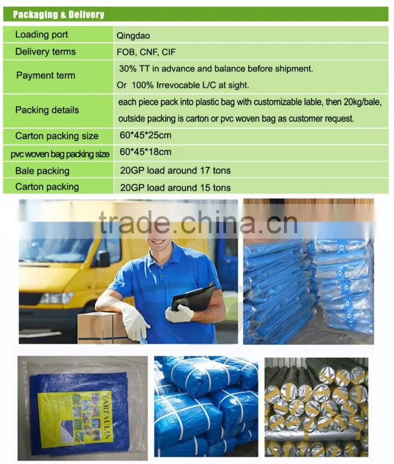 blue/white covering pp tarpaulin - plastic canvas, PE tarpaulin