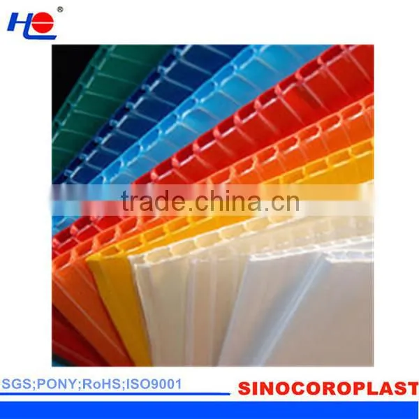 recyclable and durable pp extruded corrugated plastic board
