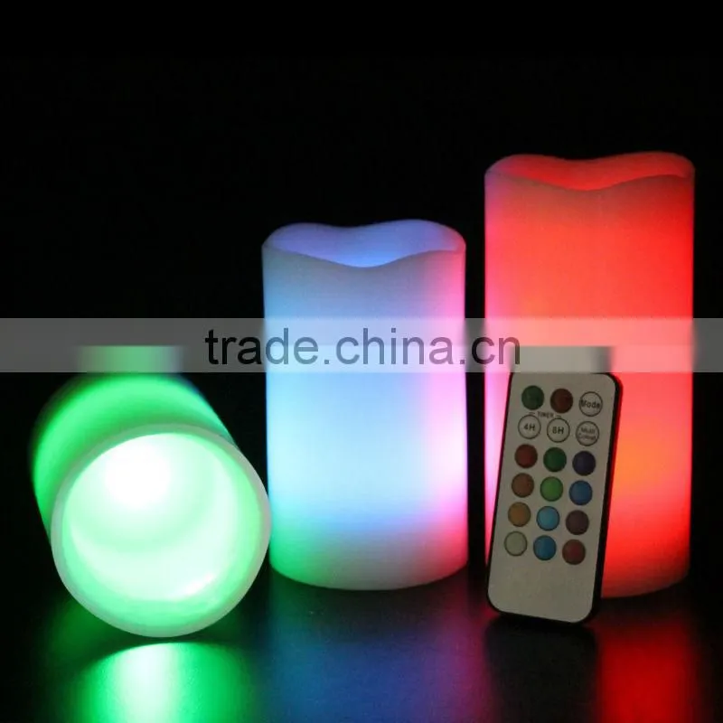 Wax led candle light with remote control