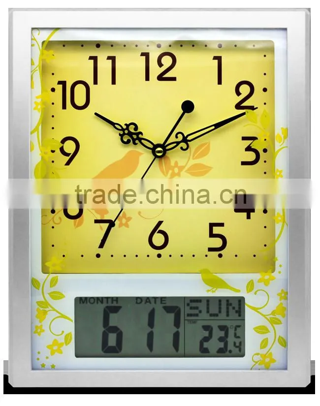 WC28201 automatic calender wall clock/selling well all over the world