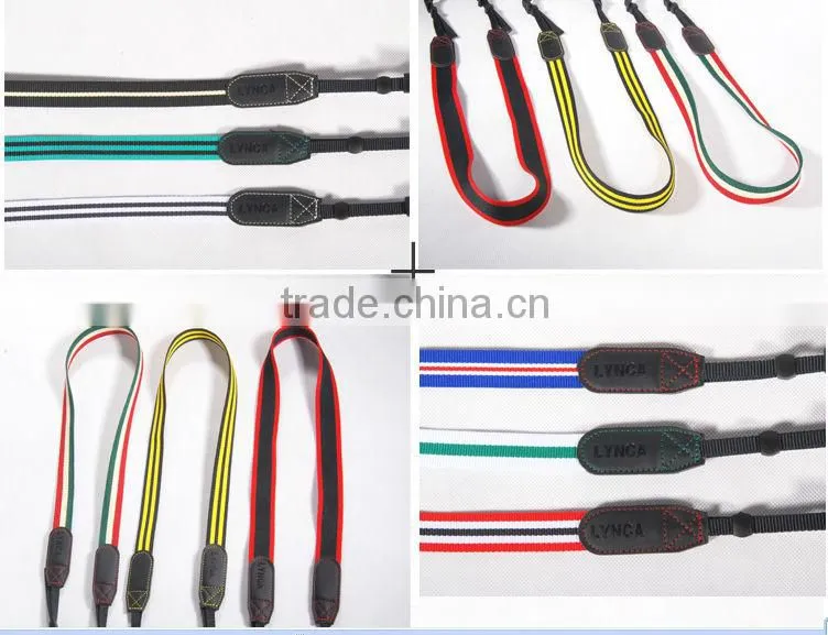 LYNCA LA series multicolored striated cute camera straps for nikon panasonic olympus and canon camera