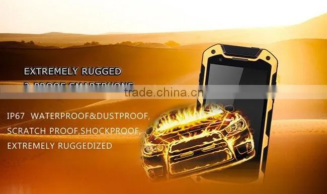 Outdoor smartphone i5800C Smartphone 4.5 Inch QHD IP67 MTK6582 Quad Core 1GB 8GB Android 4.4