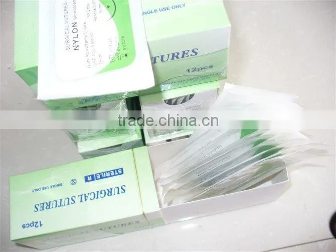 CE, nylon suture with needle