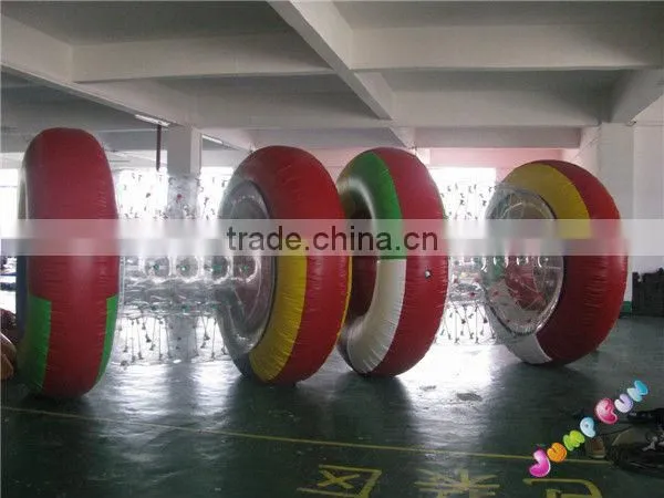inflatable aqua roller made by PVC or TPU