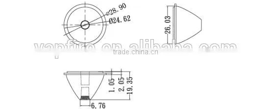 ilenstech lens 10/25/45 degree for stage light match seoul Imitation lumens LED
