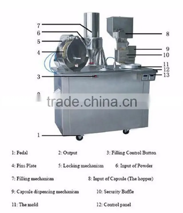 CGN-208D Semi-auto Capsule filler machine/ Capsule machine Encapsulators