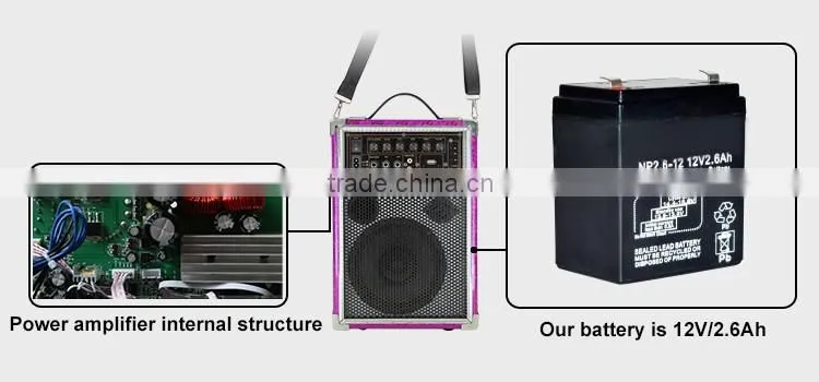 Hi-fi wooden Speaker Professional 6.5 Inch Bass with Bluetooth Function Digital PA System