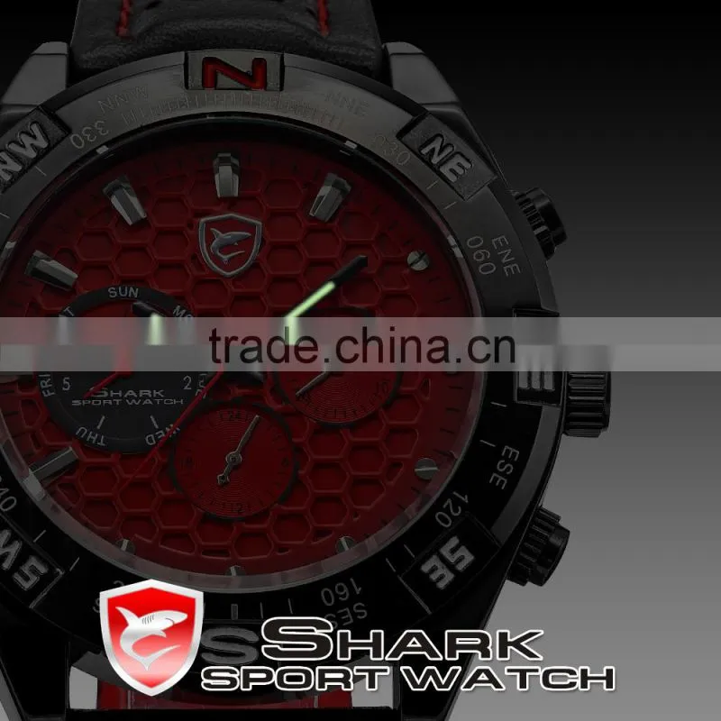 Analog Mens waterproof Quartz Chrono Sport Watch SH082