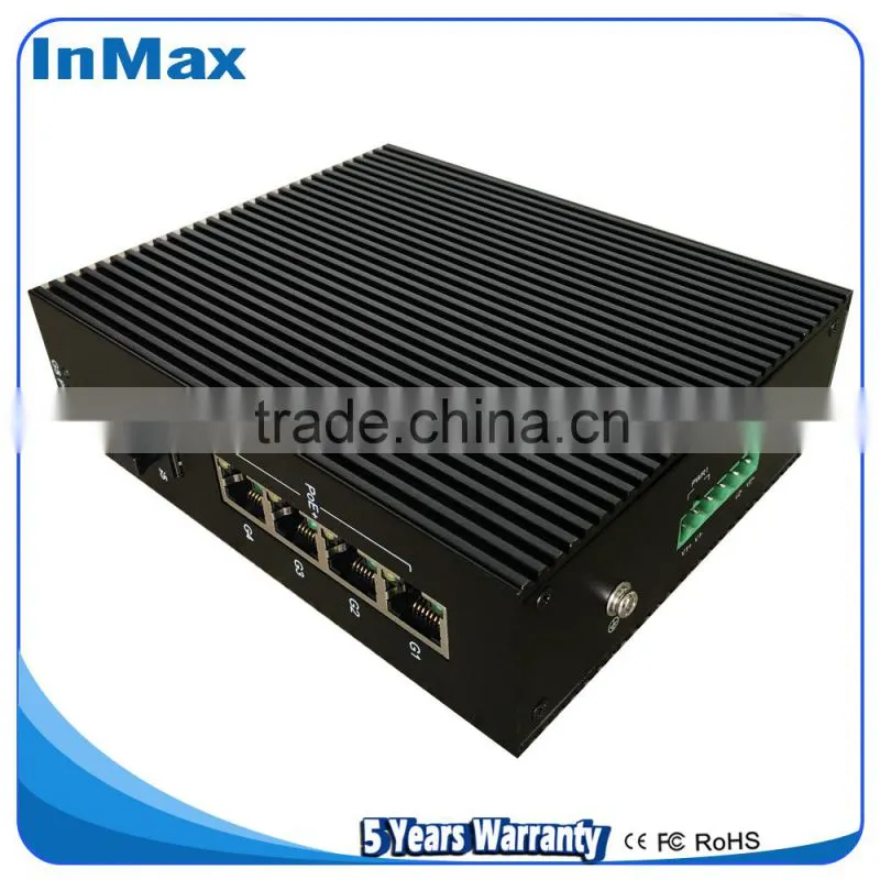 Wide temperature Full Gigabit Unmanaged 5 ports PoE Industrial grade Ethernet Switches P505A
