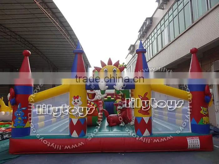 Large playful inflatable amusement park games for adults/ inflatable interactive adult game