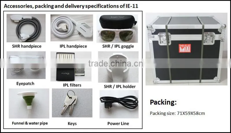 Aispirit combination machine YAG laser removal pigment and SHR handle for fast hair removal