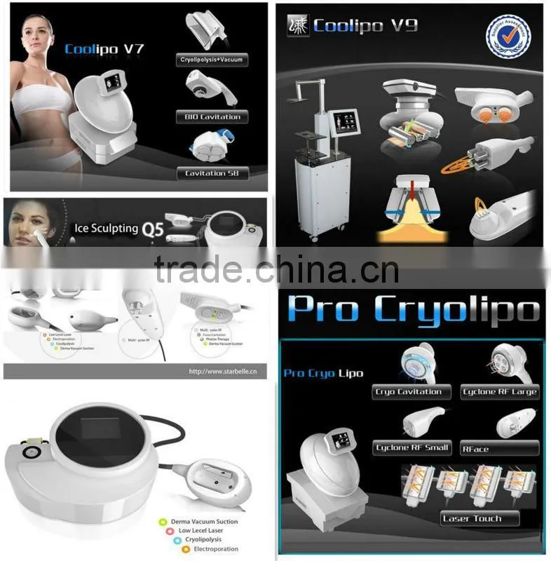 Portable 32Khz Cavitation RF Vacuum Body Shaping Machine