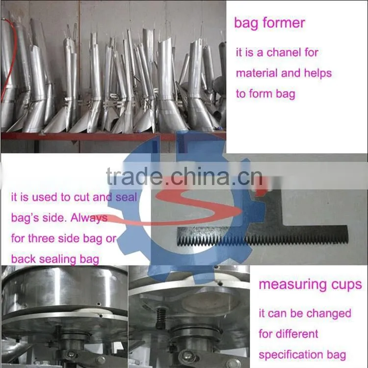 Automatic 3 Side bag sealing, grain granule packing machine