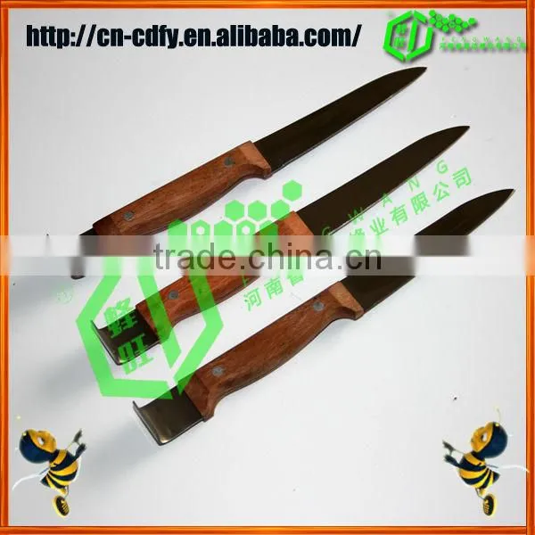 High quality stainless steel Uncapping knife with wooden or plastic handle