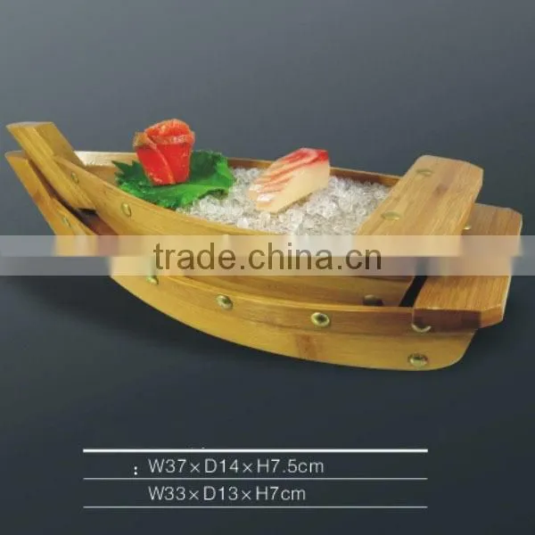 ISO9001 Factory wholesale bamboo sushi boat