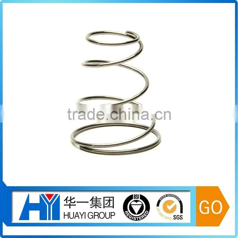 custom steel metal zinc plated conical carburetor bowl nozzle drawing spring compression spring