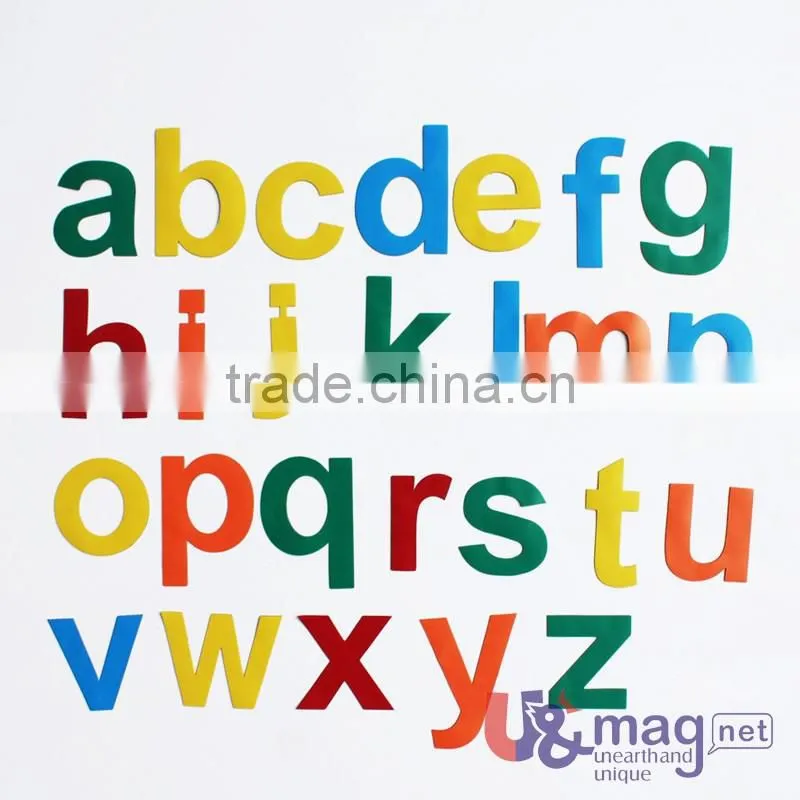 Fridge Magnet Alphabet A to Z Magnets Alphabet lowercase Multicolor Teaching Magnetic Small Letter
