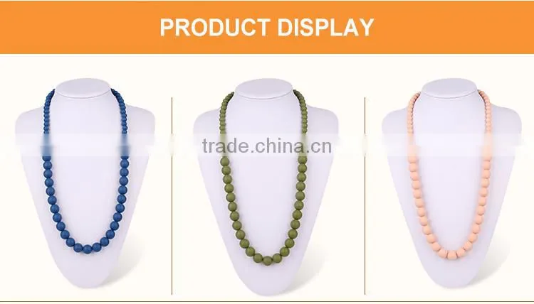 Baby Silicone Necklace Make by Food Grade Silicone Use for Baby Necklace