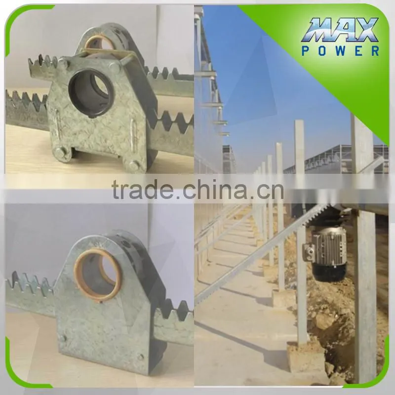 galvanized steel sheet Greenhouse rack and pinion curved inside teeth continuous ventilation rack