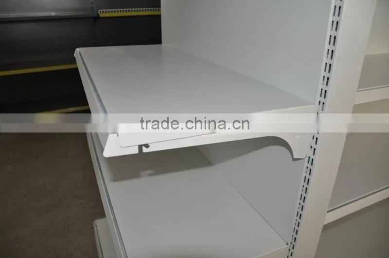 supermarket display stand type shelves with supports