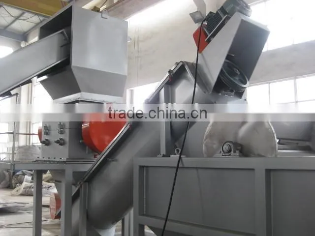 Waste PP PE film plastic bags recycling plant