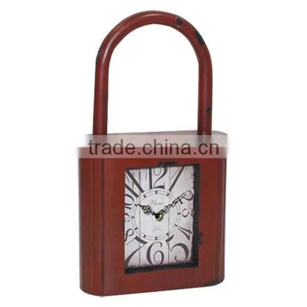 Vintage Metal Table Clock Desk Clock