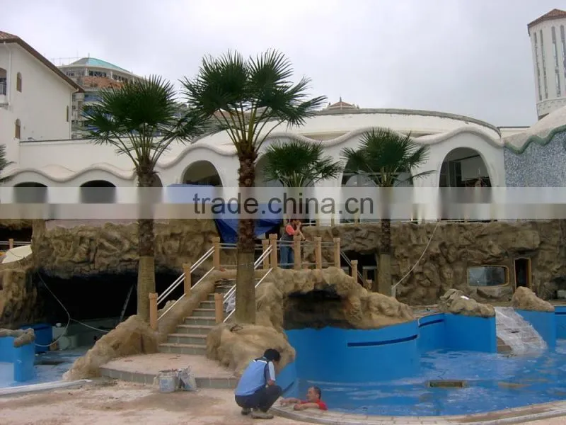 large outdoor artificial trees