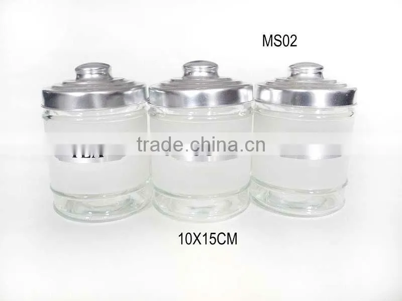 2016hot selling 600ml cylinder frosted effect glass bell jar