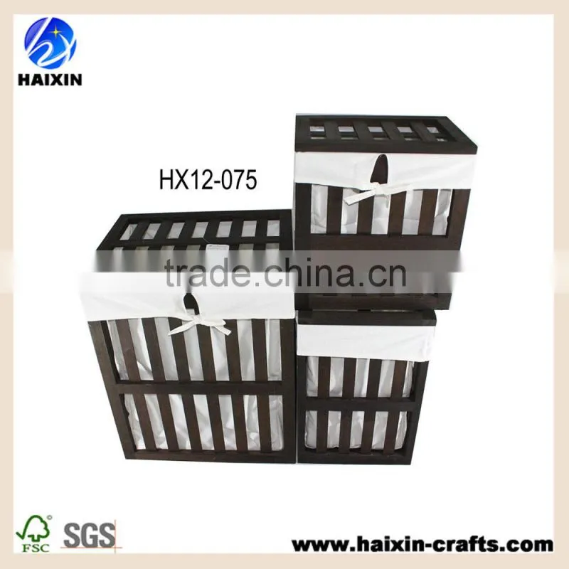 Wooden storage crate box