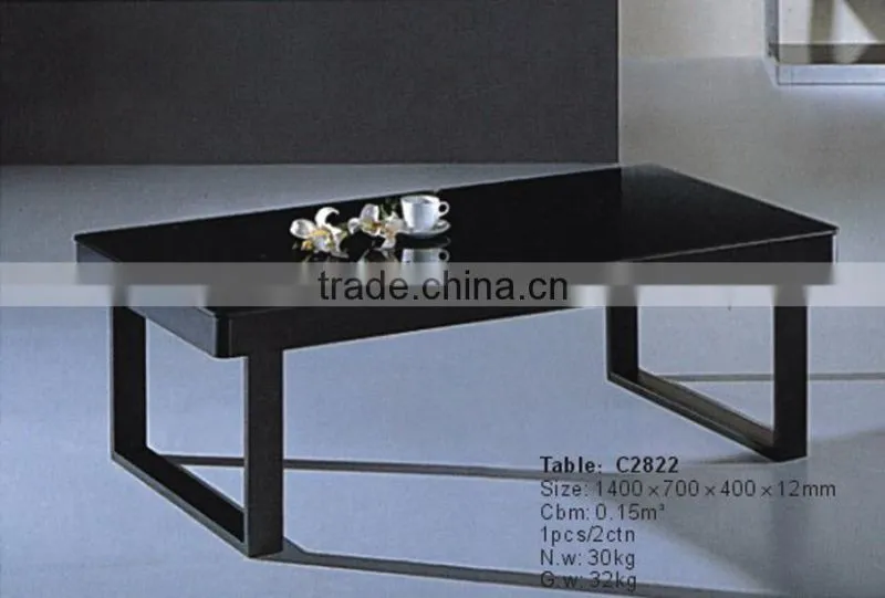 C8048L antique golden silver mirrored coffee table
