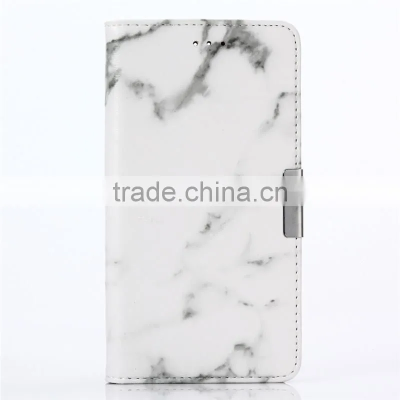 Noble design high quality marble PU card bumper/pocket cell phone case for HTC